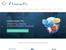 Tablet Screenshot of languagespro.com